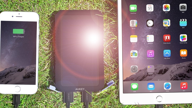 Aukey 12,000mAh Solar Battery Pack, $25 YNRGQVHT